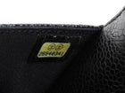Chanel Black Black Caviar Leather CC Classic Wallet on Chain SHW