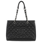 Chanel Black Caviar Leather GST Grand Shopping Tote Bag SHW