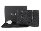 Chanel Black Caviar Leather GST Grand Shopping Tote Bag SHW