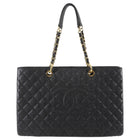 Chanel Black Caviar Leather GST XL Grand Shopping Tote GHW
