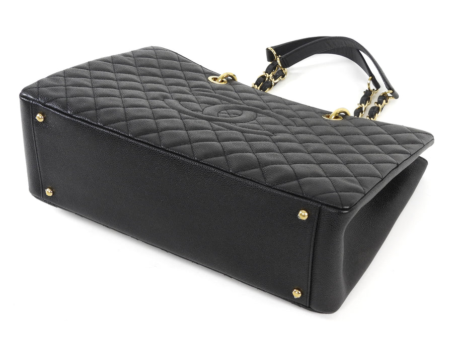 Chanel Black Caviar Leather GST XL Grand Shopping Tote GHW