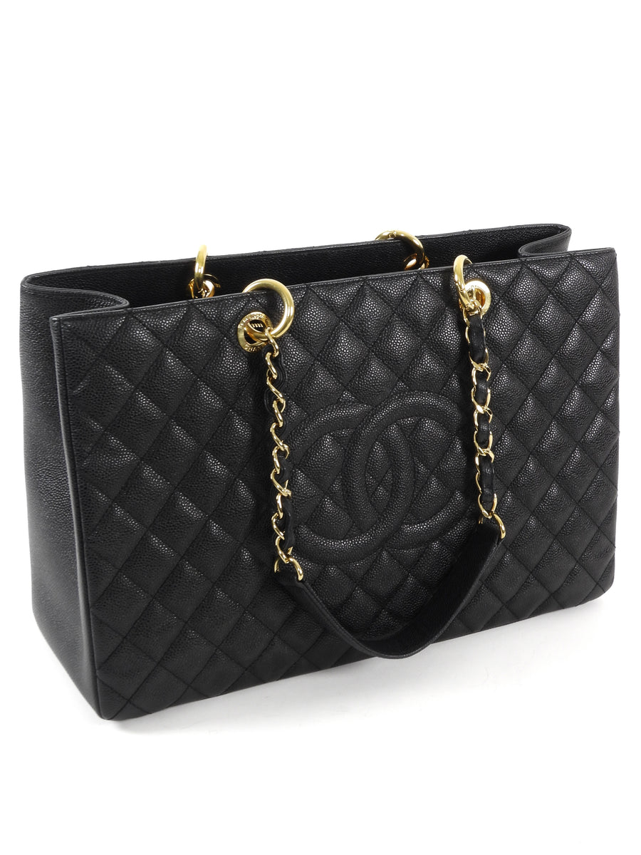 Chanel Black Caviar Leather GST XL Grand Shopping Tote GHW