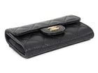 Chanel Black Caviar Quilted Leather Flap Card Holder Wallet