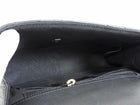 Chanel Black Chevron Quilted Lambskin Statement Chain Flap Bag