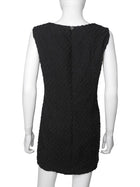 Chanel Black 09A Wool Embroidered Mini Shift Dress - 42 / M