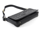 Chanel Black Vintage 2002 Chocolate Bar East West CC Shoulder Bag