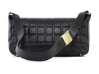 Chanel Black Vintage 2002 Chocolate Bar East West CC Shoulder Bag