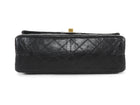 Chanel Black GHW 2011 Quilted Aged Calfskin 2.55 Reissue Double Flap Chain Bag