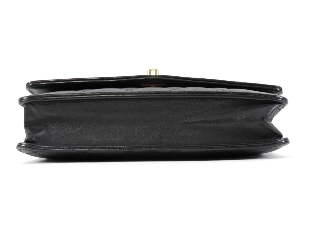 Chanel Black Quilted Lambskin Trendy Wallet on Chain GHW