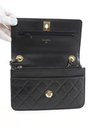 Chanel Black Quilted Lambskin Trendy Wallet on Chain GHW