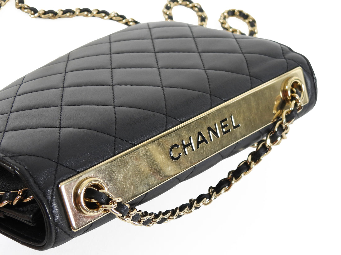 Chanel Black Quilted Lambskin Trendy Wallet on Chain GHW