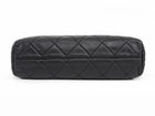 Chanel Black Quilted Leather In The Business Jumbo Flap Bag SHW