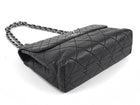 Chanel Black Quilted Leather In The Business Jumbo Flap Bag SHW