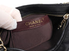 Chanel Black Lambskin Leather Chain Cage Frame Small Shoulder Bag