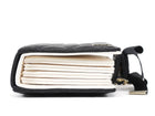 Chanel Black Lambskin Quilted Book Card Holder on Chain