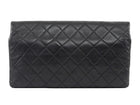 Chanel Black Quilted Lambskin Beauty Foldover Clutch Bag