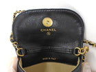 Chanel Black Quilted Leather Mini Pearl Crush Waist Bag GHW