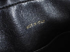 Chanel Black Vintage 1991 Caviar Quilted CC Medium Flap Front Chain Camera Bag