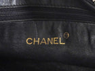 Chanel Black Vintage 1994 Lambskin Leather Quilted Flap Front Tassel Camera Bag