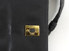 Chanel Black Vintage 1994 Lambskin Leather Quilted Flap Front Tassel Camera Bag