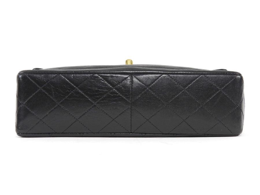 Chanel Vintage 1989 CC Medium Quilted Flap Bag with Snap Wallet