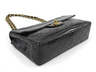Chanel Vintage 1989 CC Medium Quilted Flap Bag with Snap Wallet
