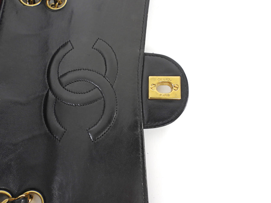 Chanel Vintage 1989 CC Medium Quilted Flap Bag with Snap Wallet