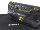 Chanel Vintage 1989 CC Medium Quilted Flap Bag with Snap Wallet