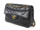 Chanel Vintage 1989 CC Medium Quilted Flap Bag with Snap Wallet