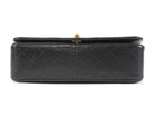 Chanel Black Vintage 1989 Classic Medium Full Flap Bag