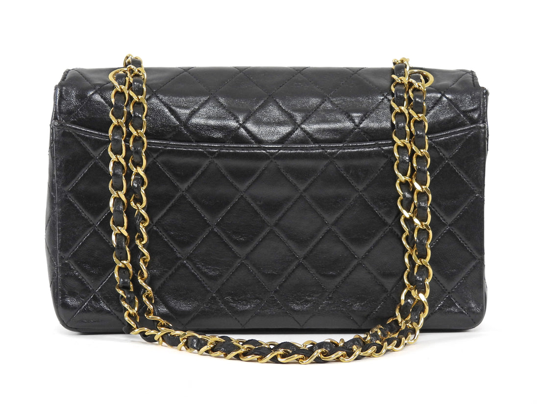 Chanel Vintage 1989 CC Medium Quilted Flap Bag with Snap Wallet