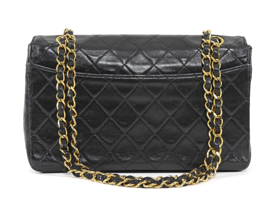 Chanel Vintage 1989 CC Medium Quilted Flap Bag with Snap Wallet