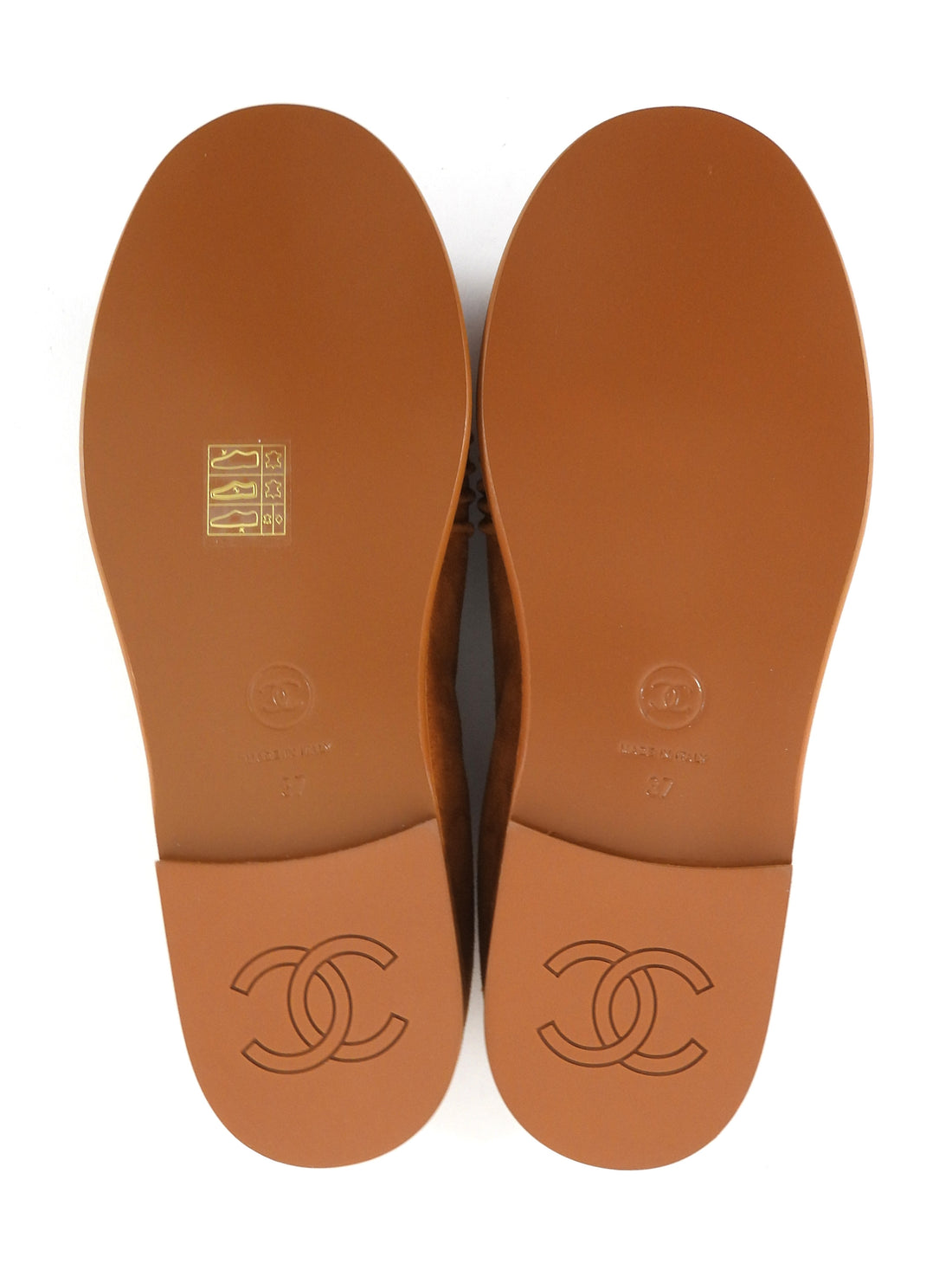 Chanel Tan Brown AW2026 Suede CC Shearling Loafers - 37 (36.5)