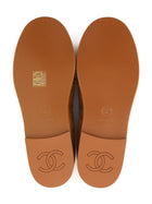 Chanel Tan Brown AW2026 Suede CC Shearling Loafers - 37 (36.5)