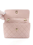 Chanel Pink Quilted Leather Trendy CC Medium Flap Bag