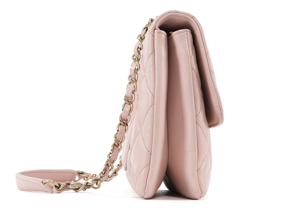 Chanel Pink Quilted Leather Trendy CC Medium Flap Bag