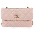 Chanel Pink Quilted Leather Trendy CC Medium Flap Bag