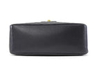 Chanel Black Vintage 1989 Lambskin Quilted CC Flap Small Kelly Bag