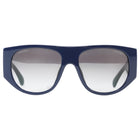 Chanel Navy Dark Green Quilted CC Pilot Acetate Two Tone Sunglasses