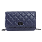 Chanel Navy Blue 2.55 Reissue Aged Calfskin Wallet on Chain Bag