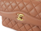 Chanel Quartz Brown Quilted Leather Daily Companion Medium Single Flap Bag
