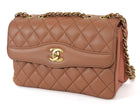 Chanel Quartz Brown Quilted Leather Daily Companion Medium Single Flap Bag