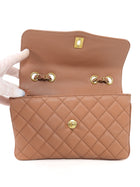 Chanel Quartz Brown Quilted Leather Daily Companion Medium Single Flap Bag