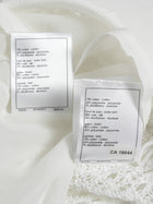 Chanel White 26C Acrylic CC Button Crochet Midi Skirt - 38