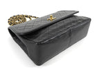 Chanel Black Quilted Lambskin Single Flap Chain Bag
