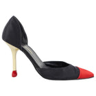 Chanel Vintage Match Stick Satin Cap Toe Pumps - 37.5