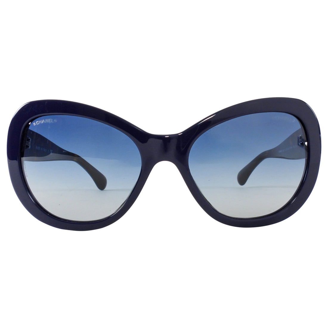 Chanel CC Cat Eye Navy Blue and Tortoiseshell Sunglasses 5321