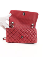 Chanel Cherry Pink Bubble Quilted Leather CC Medium Flap Bag