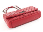 Chanel Cherry Pink Bubble Quilted Leather CC Medium Flap Bag