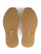 Chloe White Rust Nama Mesh Suede Combo Platform Sneakers - 37